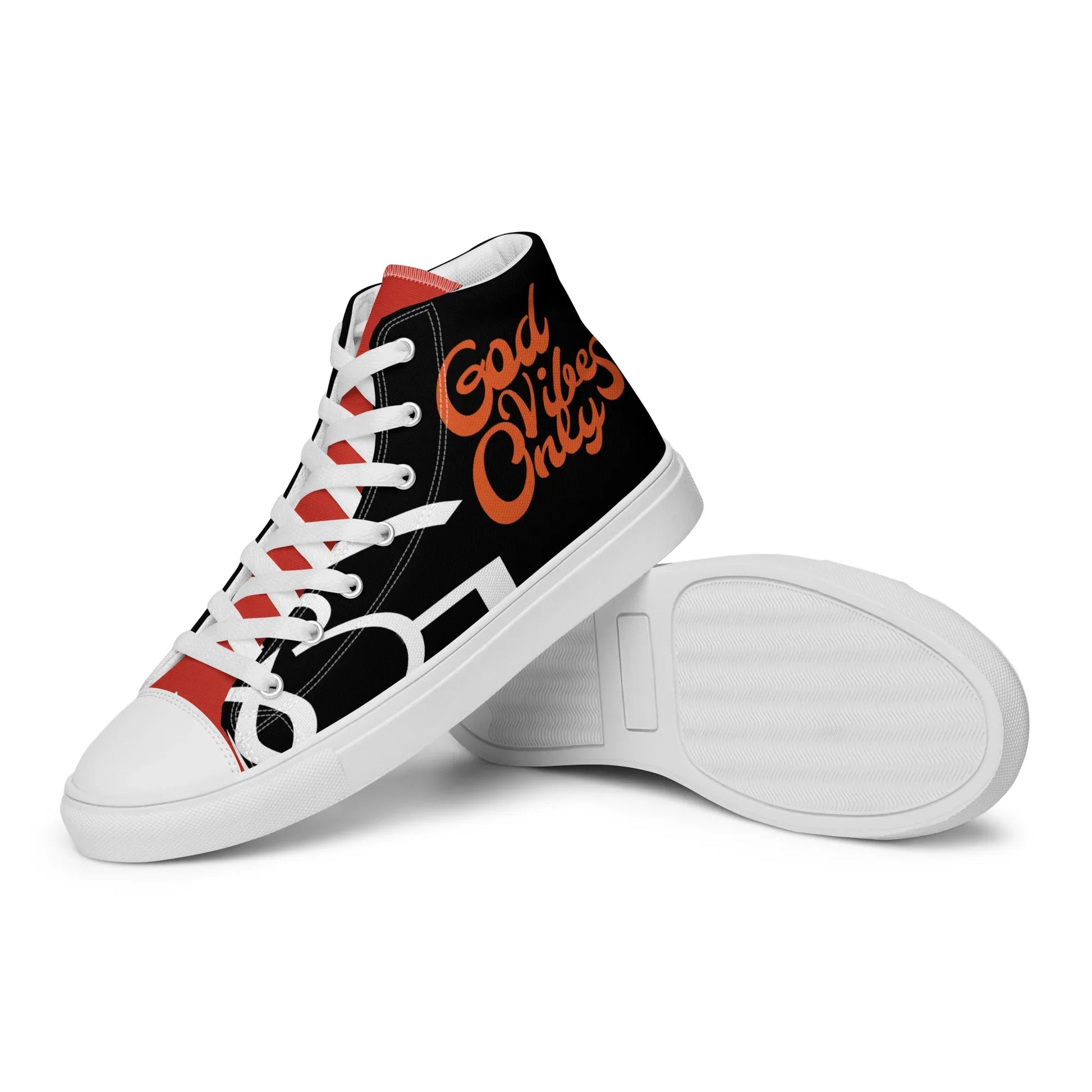 God Vibes Only Men’s high top canvas shoes - Da G.A.T.E 33
