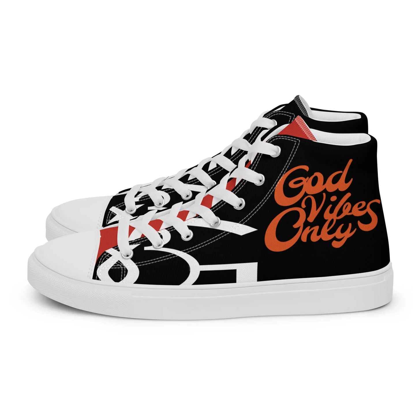 God Vibes Only Men’s high top canvas shoes - Da G.A.T.E 33