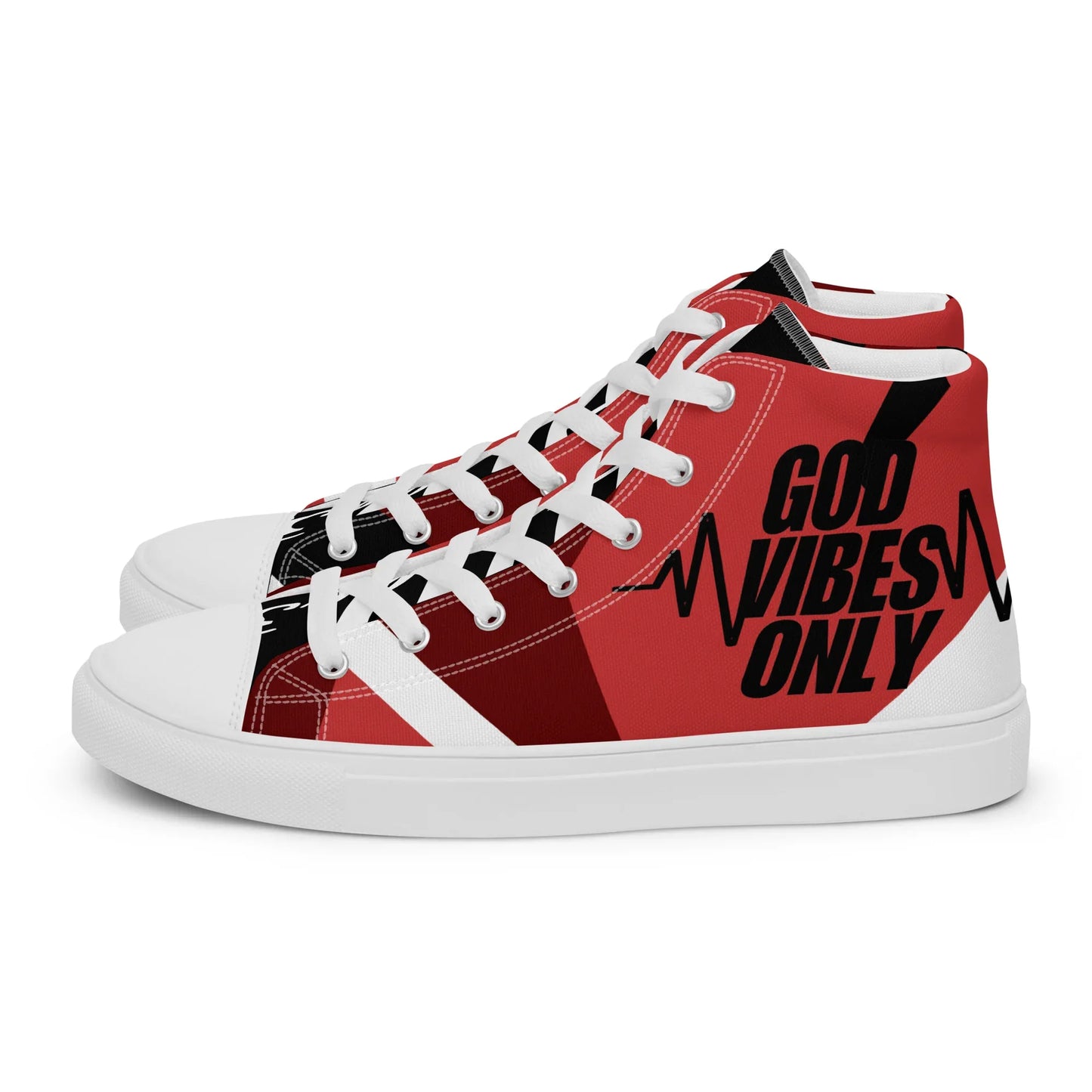 God Vibes Onliy Men’s high top canvas shoes - Da G.A.T.E 33
