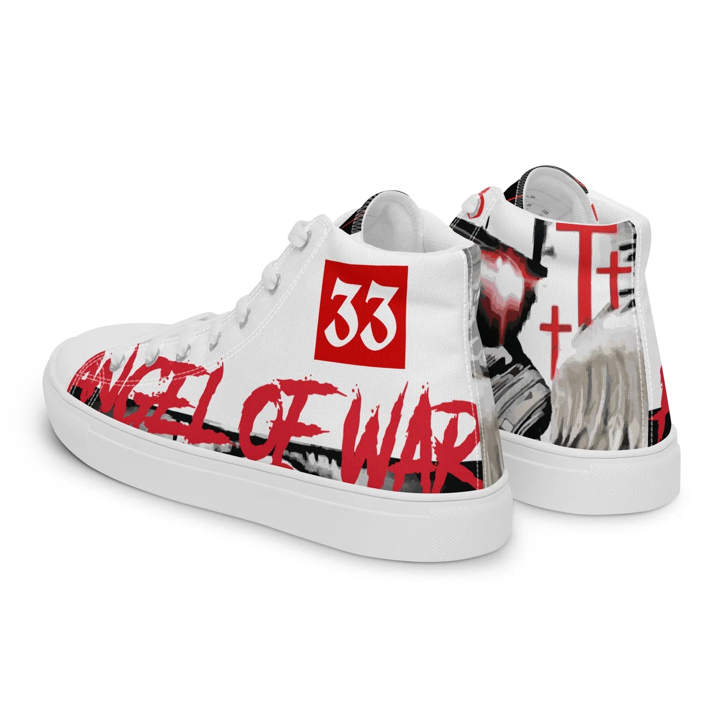 Angel of War Men’s high top canvas shoes - Da G.A.T.E 33