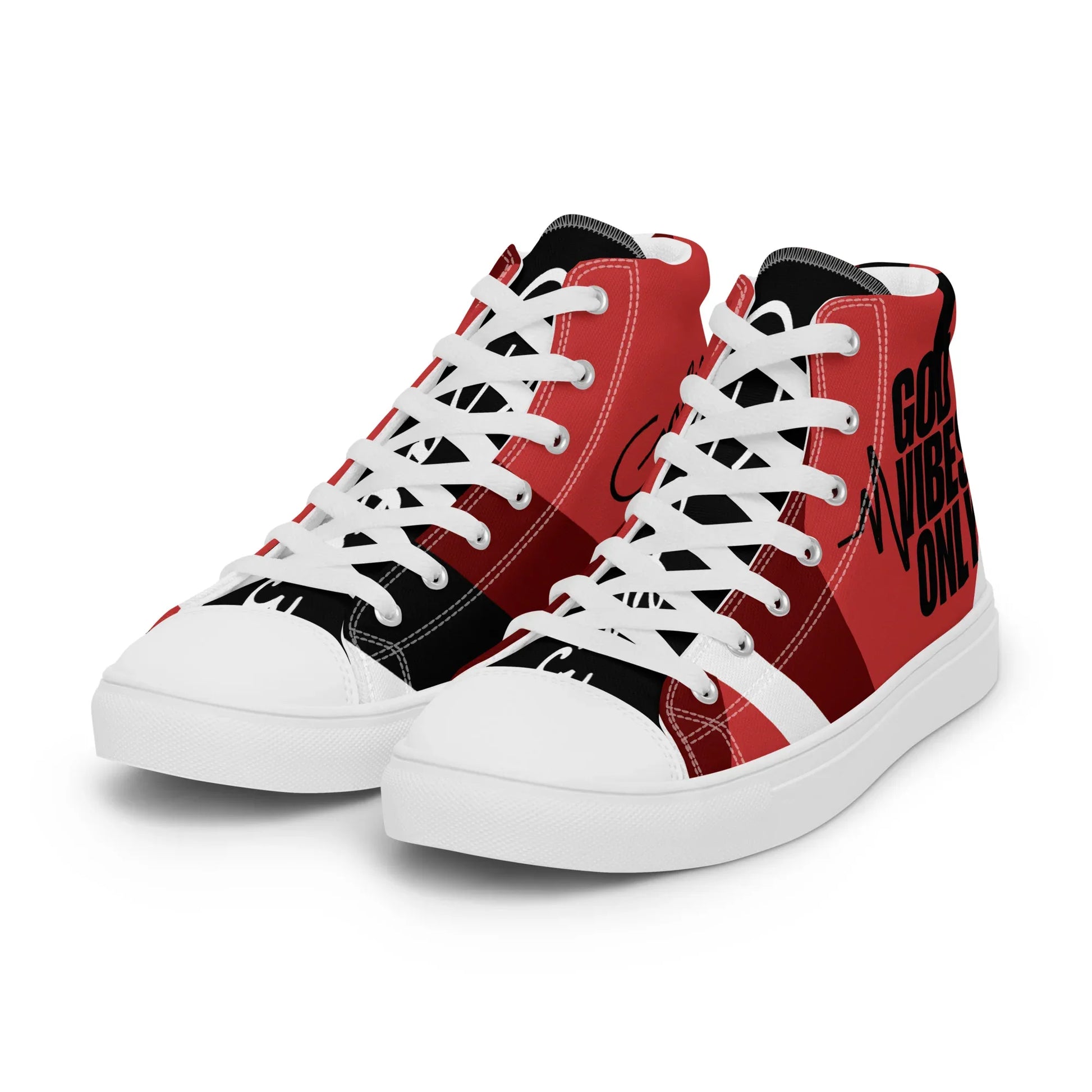 God Vibes Onliy Men’s high top canvas shoes - Da G.A.T.E 33