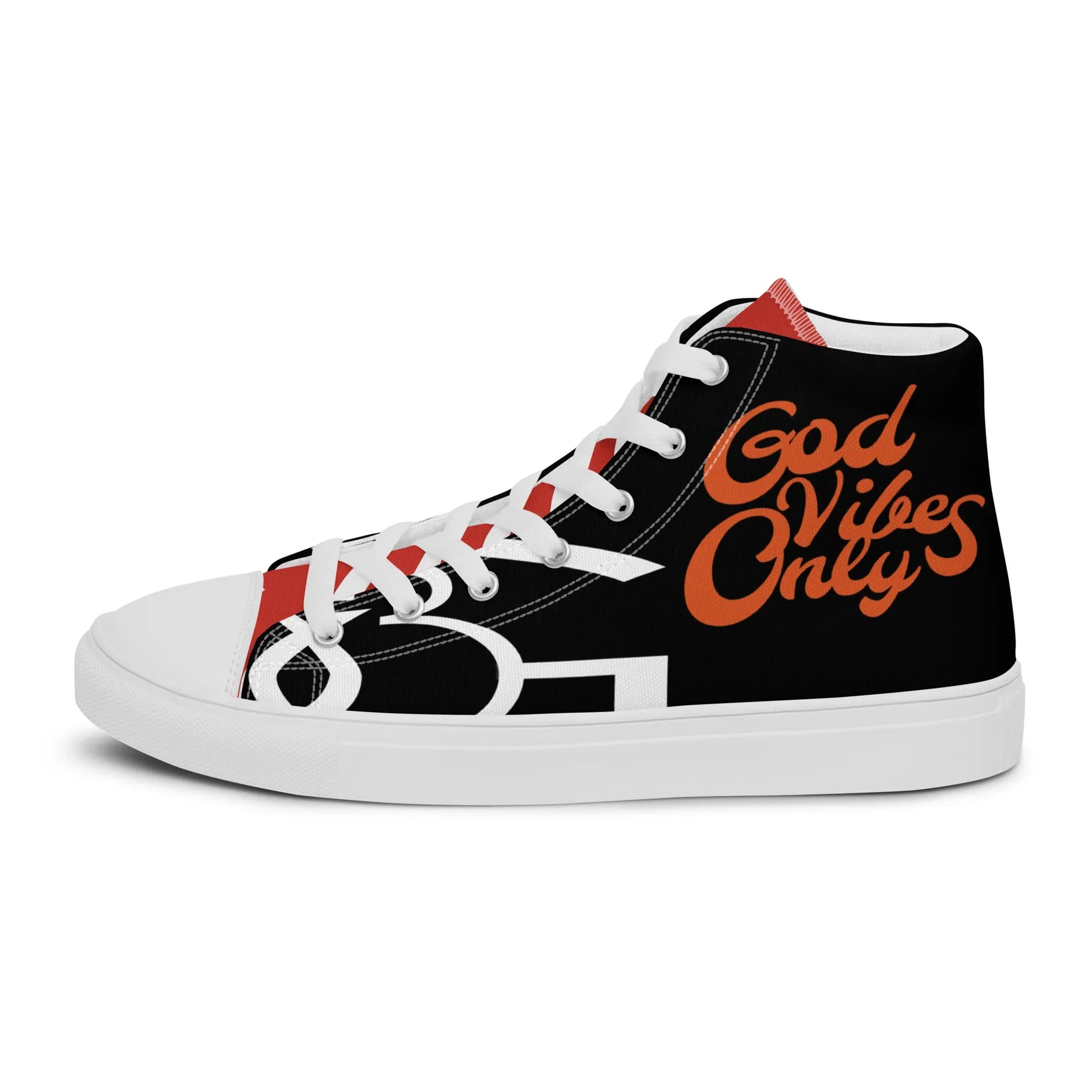 God Vibes Only Men’s high top canvas shoes - Da G.A.T.E 33