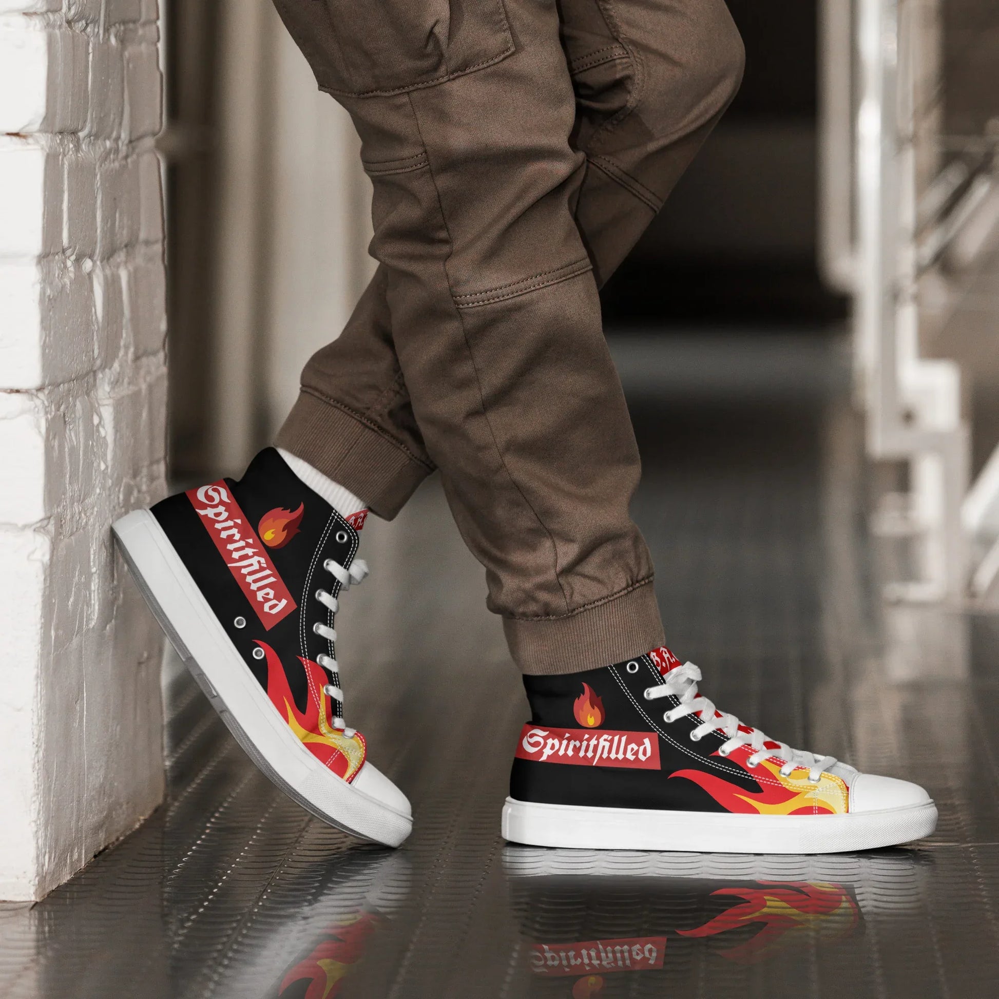 Spiritfilled Men’s high top canvas shoes - Da G.A.T.E 33
