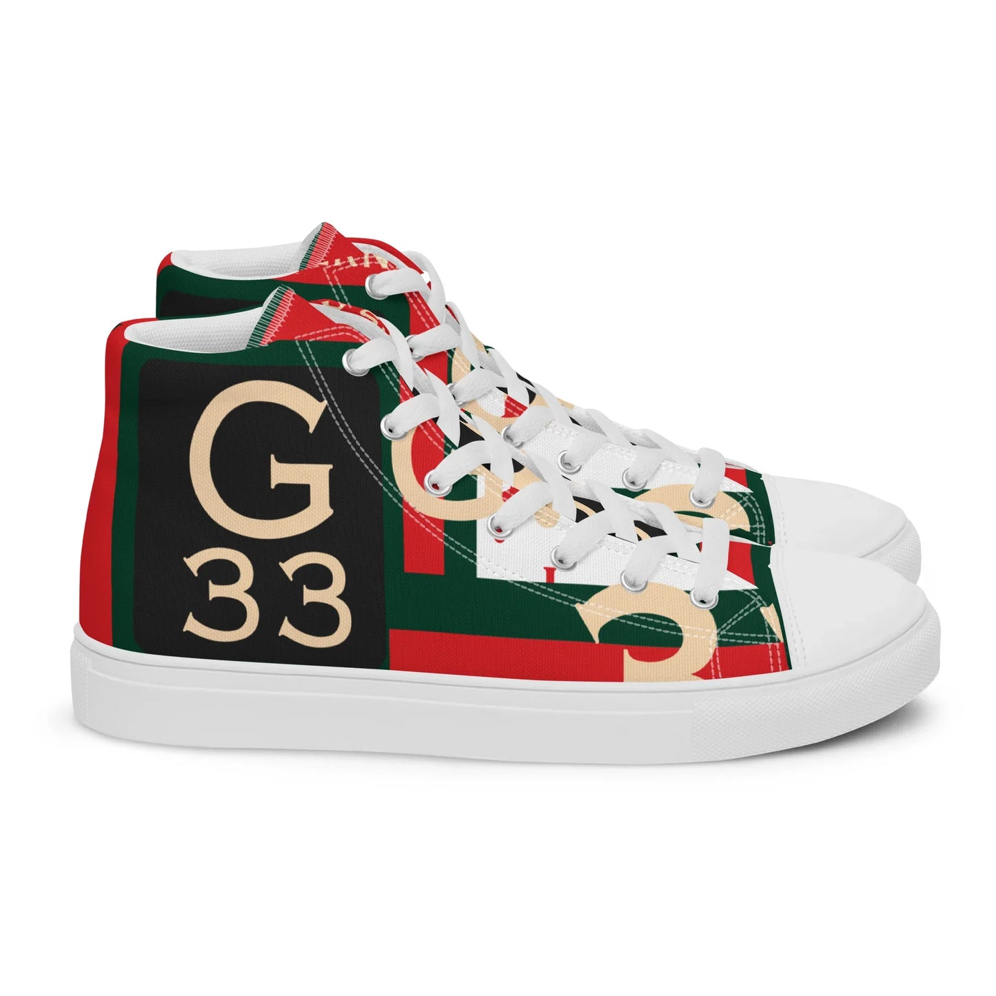Gate33 Classic Men’s high top canvas shoes - Da G.A.T.E 33