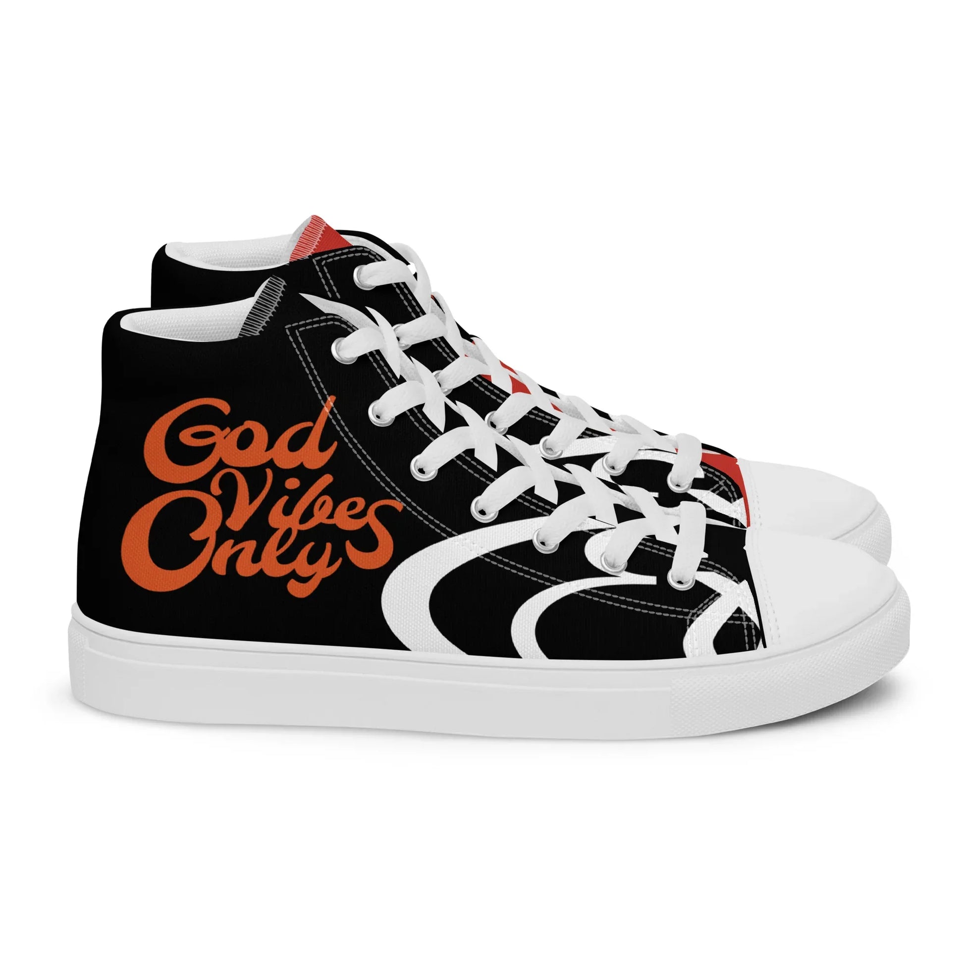 God Vibes Only Men’s high top canvas shoes - Da G.A.T.E 33