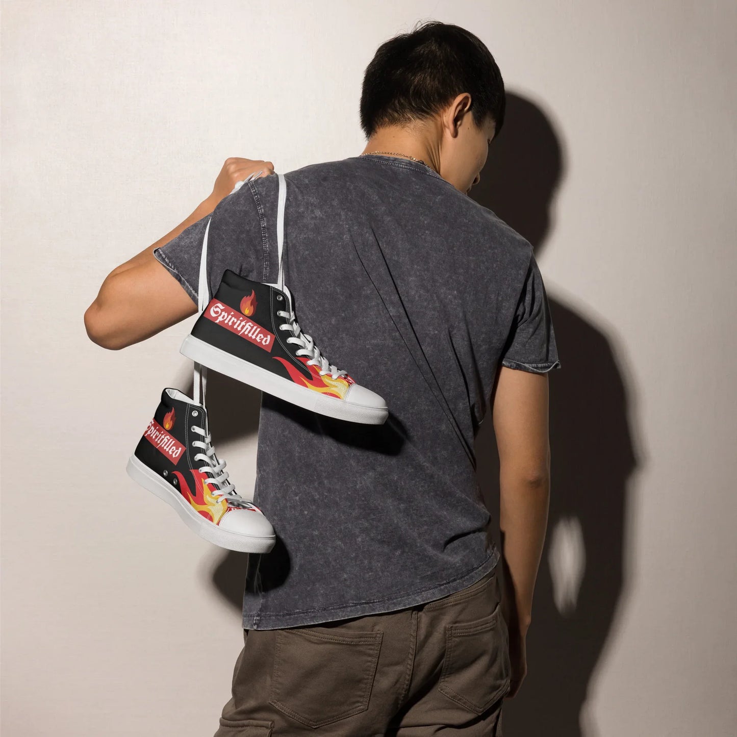 Spiritfilled Men’s high top canvas shoes - Da G.A.T.E 33