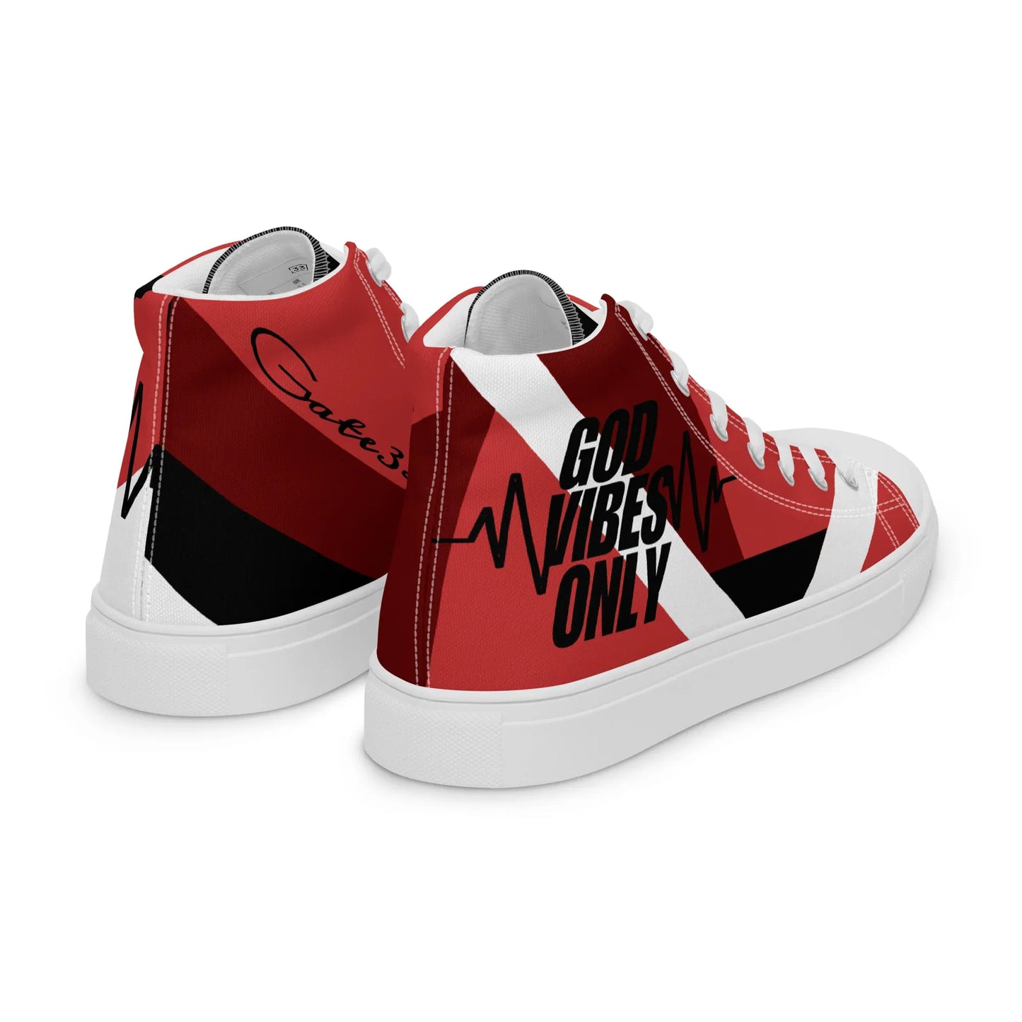 God Vibes Onliy Men’s high top canvas shoes - Da G.A.T.E 33