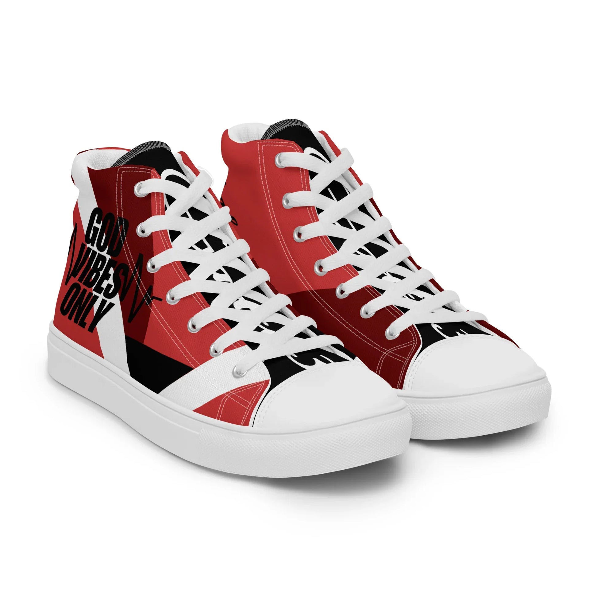 God Vibes Onliy Men’s high top canvas shoes - Da G.A.T.E 33