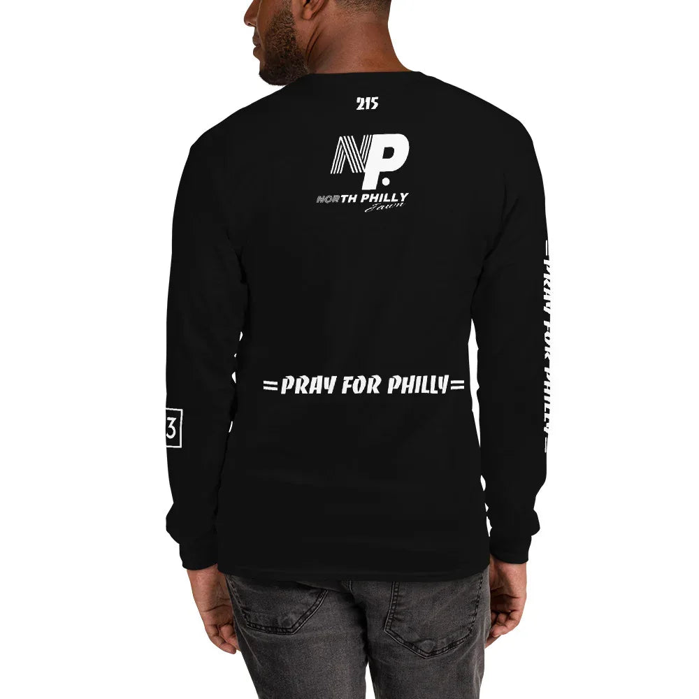 PRAY FOR PHILLY Men’s Long Sleeve Shirt - Da G.A.T.E 33