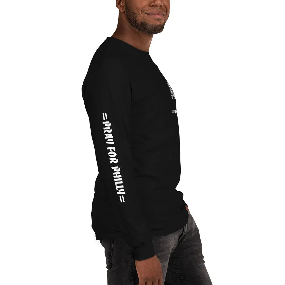 PRAY FOR PHILLY Men’s Long Sleeve Shirt - Da G.A.T.E 33