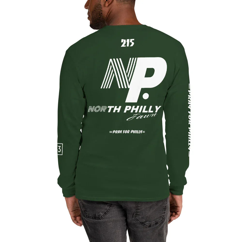 PRAY FOR PHILLY Men’s Long Sleeve Shirt - Da G.A.T.E 33
