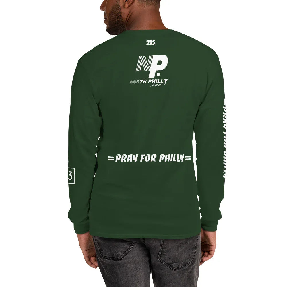 PRAY FOR PHILLY Men’s Long Sleeve Shirt - Da G.A.T.E 33
