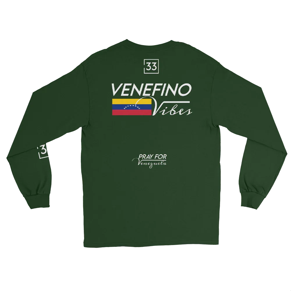 Pray for Venezuela Men’s Long Sleeve Shirt - Da G.A.T.E 33