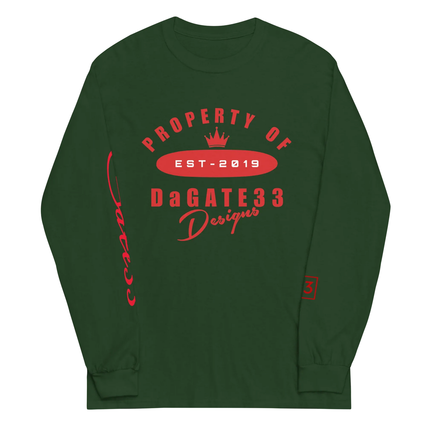 Gate33 Men’s Long Sleeve Shirt - Da G.A.T.E 33