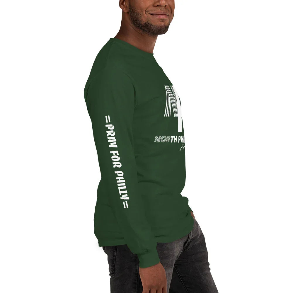 PRAY FOR PHILLY Men’s Long Sleeve Shirt - Da G.A.T.E 33
