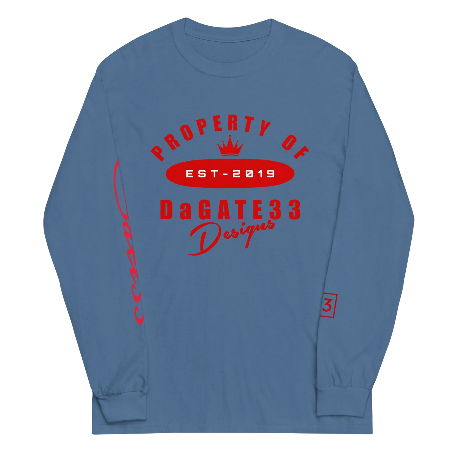 Gate33 Men’s Long Sleeve Shirt - Da G.A.T.E 33