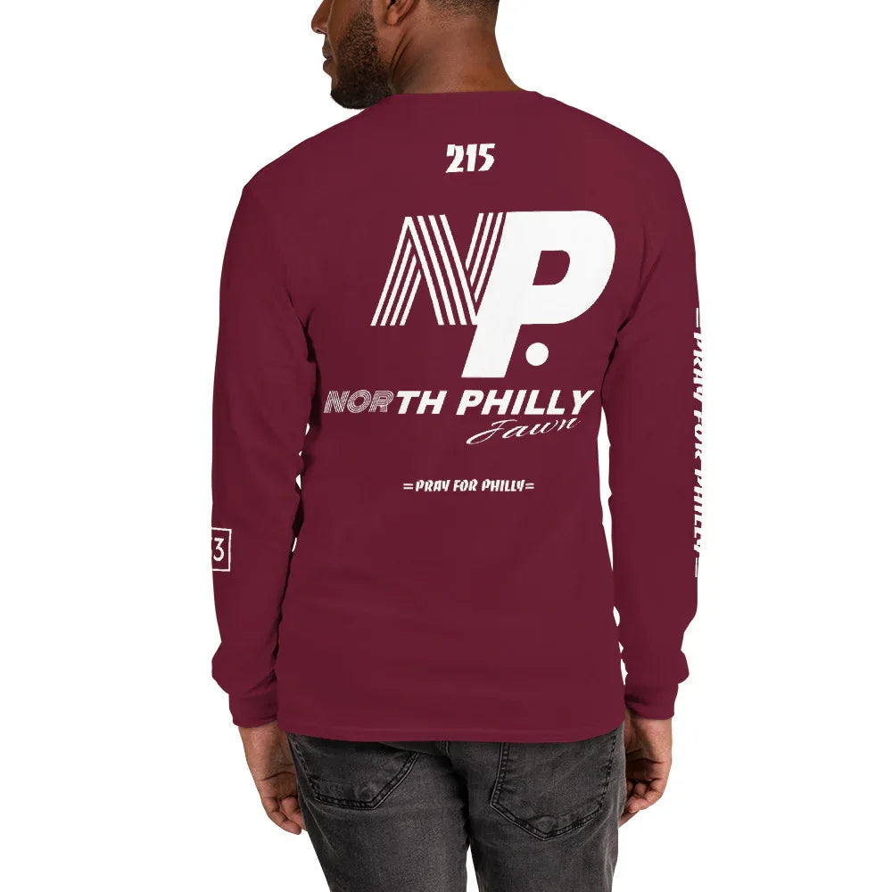 PRAY FOR PHILLY Men’s Long Sleeve Shirt - Da G.A.T.E 33