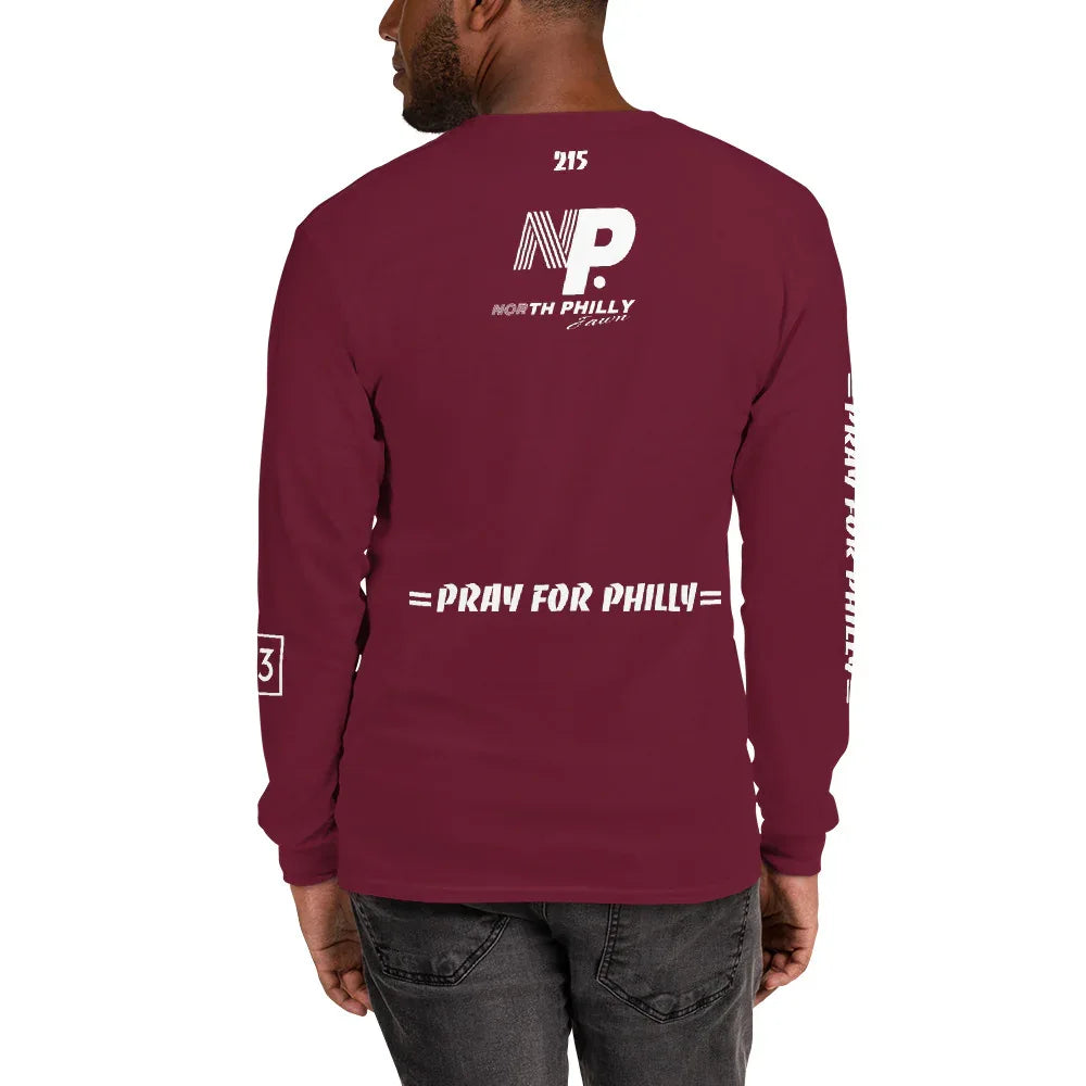 PRAY FOR PHILLY Men’s Long Sleeve Shirt - Da G.A.T.E 33
