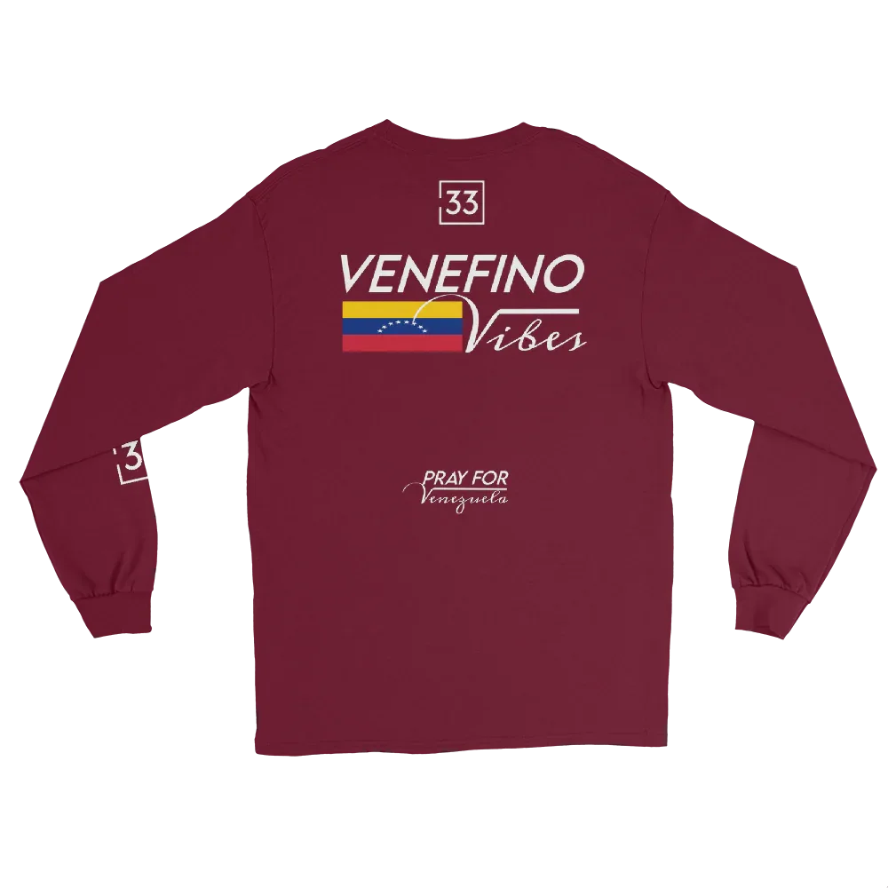 Pray for Venezuela Men’s Long Sleeve Shirt - Da G.A.T.E 33