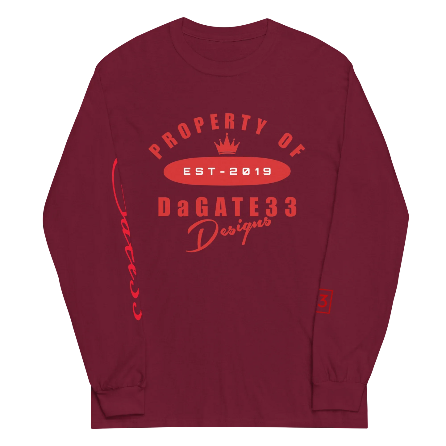 Gate33 Men’s Long Sleeve Shirt - Da G.A.T.E 33