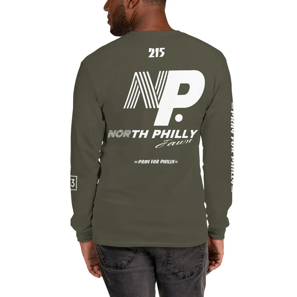 PRAY FOR PHILLY Men’s Long Sleeve Shirt - Da G.A.T.E 33