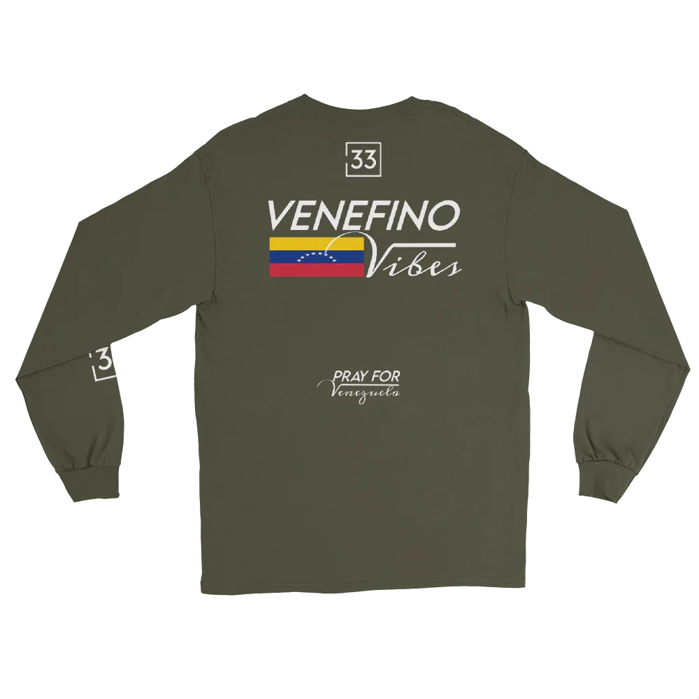 Pray for Venezuela Men’s Long Sleeve Shirt - Da G.A.T.E 33