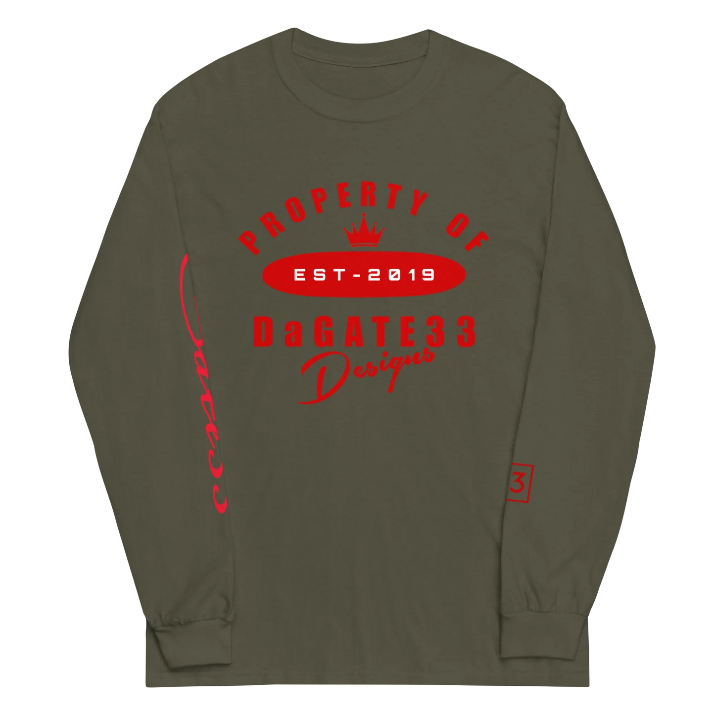 Gate33 Men’s Long Sleeve Shirt - Da G.A.T.E 33