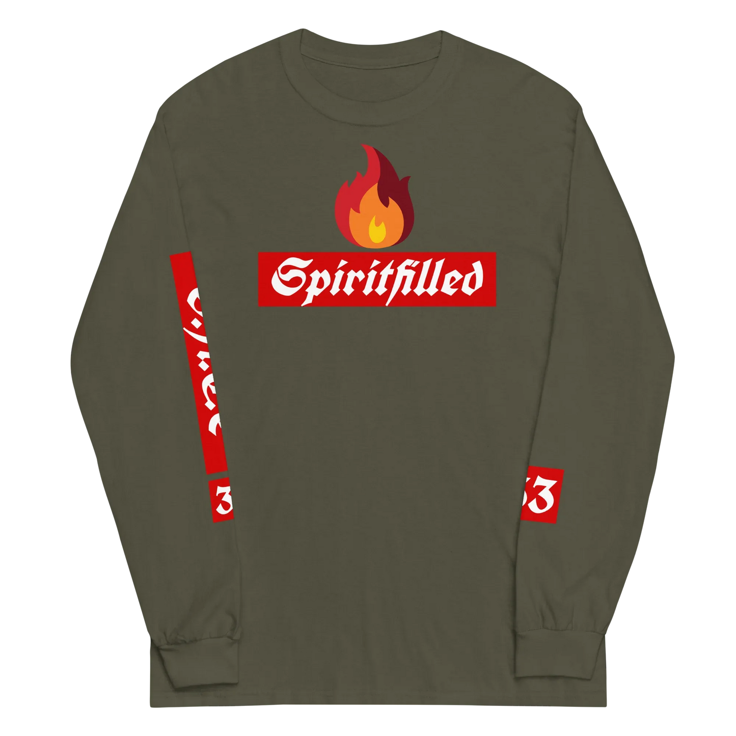 33Spiritfilled Men’s Long Sleeve Shirt - Da G.A.T.E 33
