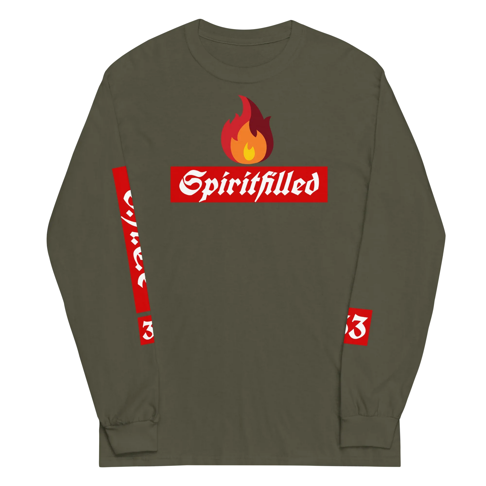 33Spiritfilled Men’s Long Sleeve Shirt - Da G.A.T.E 33