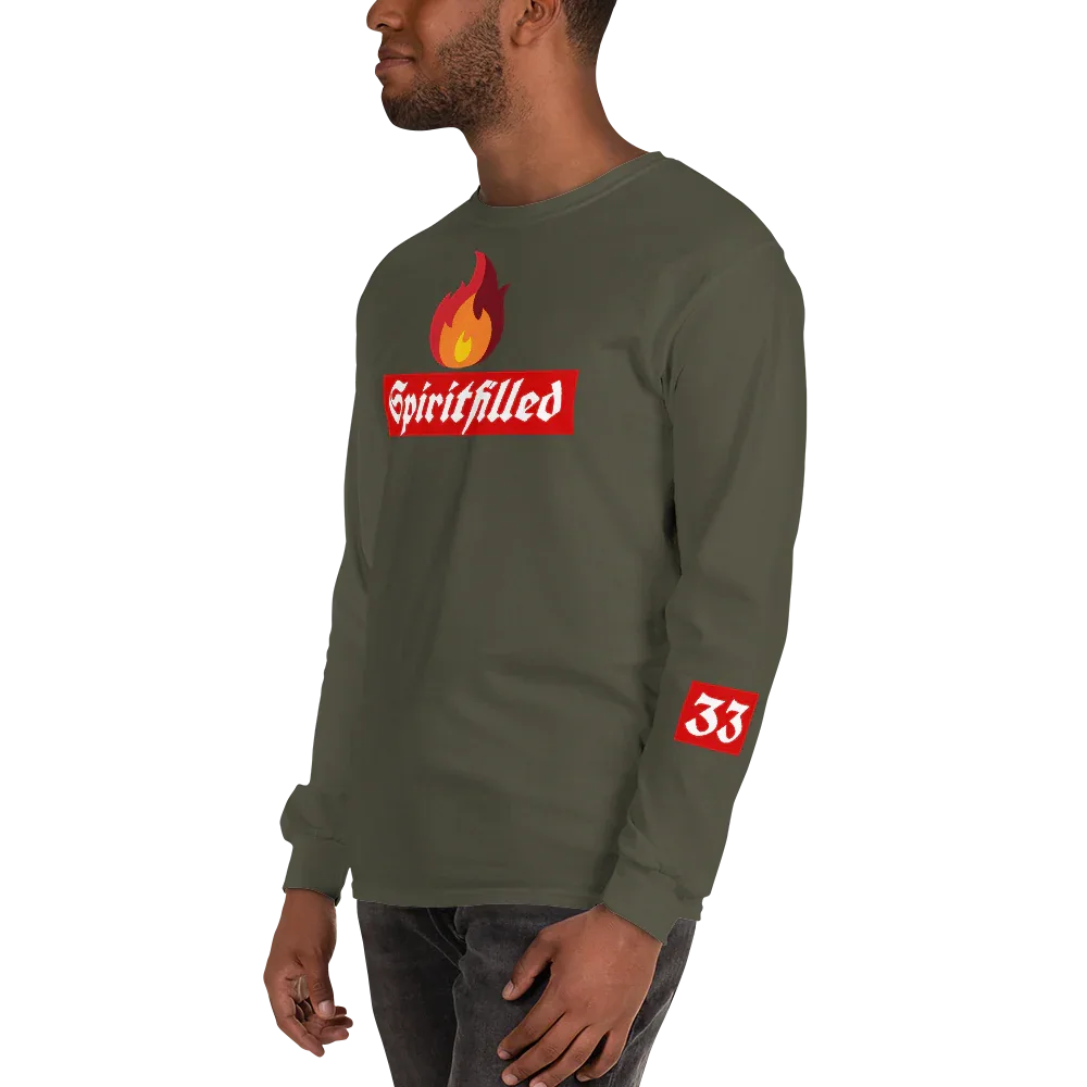 33Spiritfilled Men’s Long Sleeve Shirt - Da G.A.T.E 33