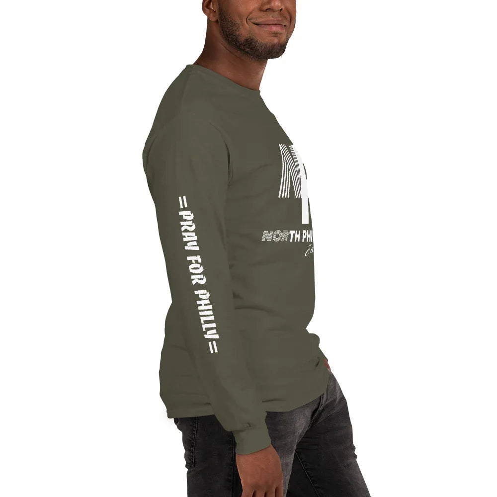 PRAY FOR PHILLY Men’s Long Sleeve Shirt - Da G.A.T.E 33