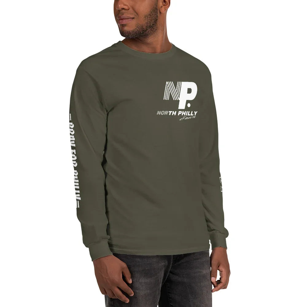 PRAY FOR PHILLY Men’s Long Sleeve Shirt - Da G.A.T.E 33