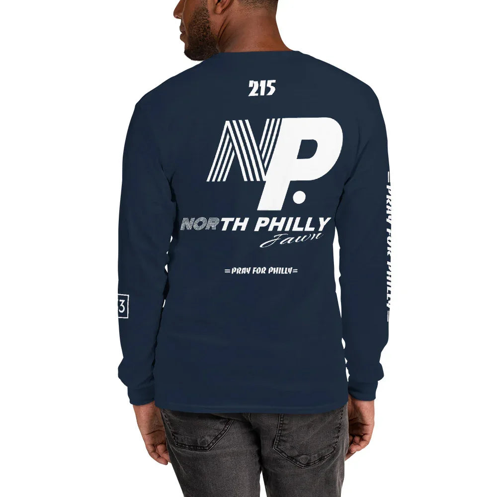 PRAY FOR PHILLY Men’s Long Sleeve Shirt - Da G.A.T.E 33
