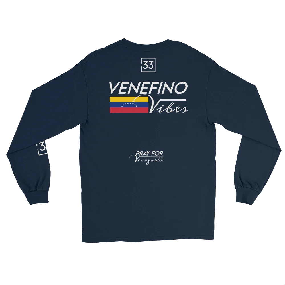 Pray for Venezuela Men’s Long Sleeve Shirt - Da G.A.T.E 33