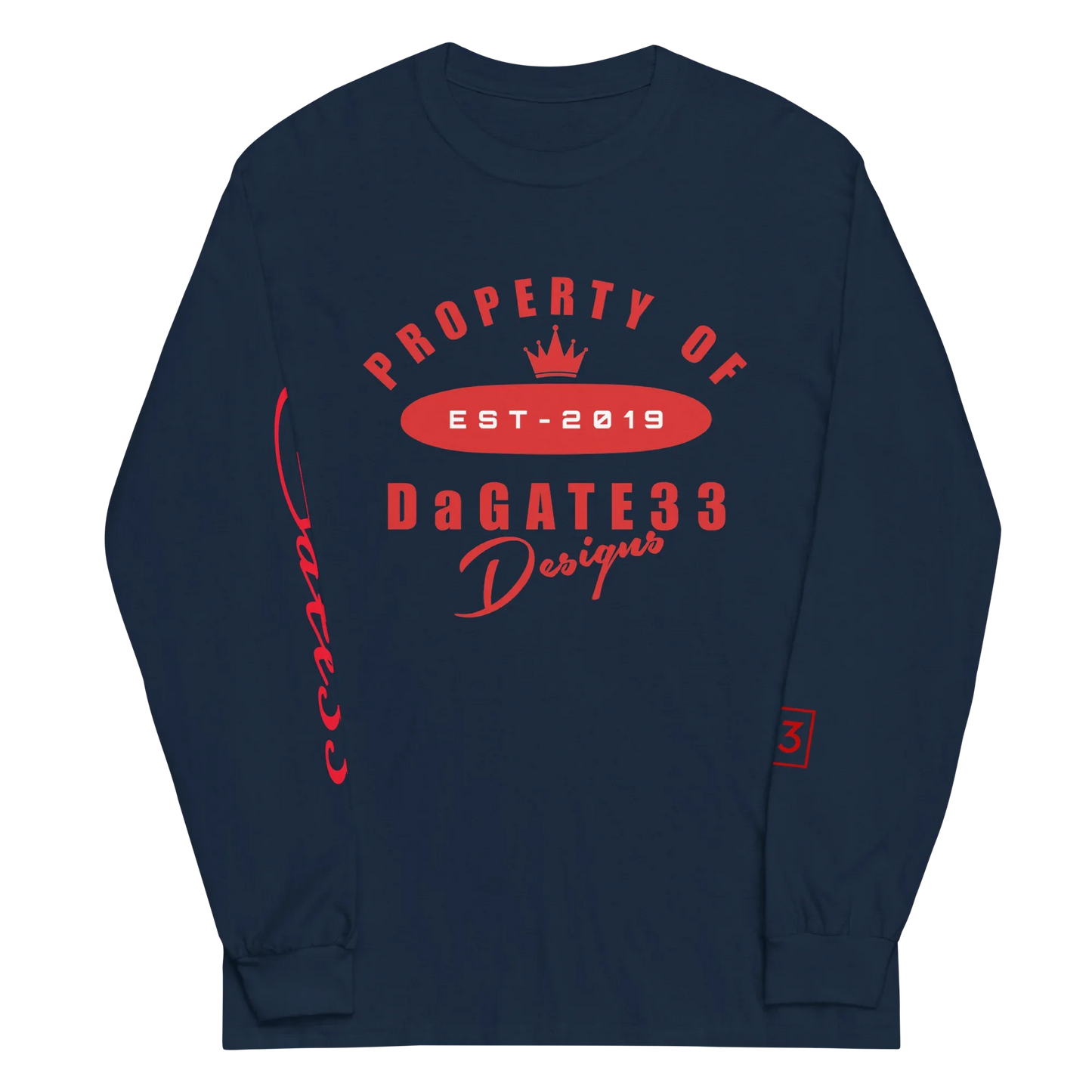 Gate33 Men’s Long Sleeve Shirt - Da G.A.T.E 33