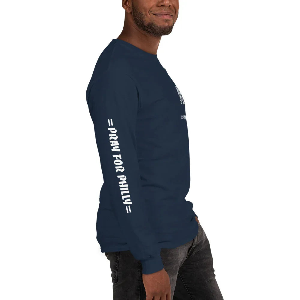 PRAY FOR PHILLY Men’s Long Sleeve Shirt - Da G.A.T.E 33