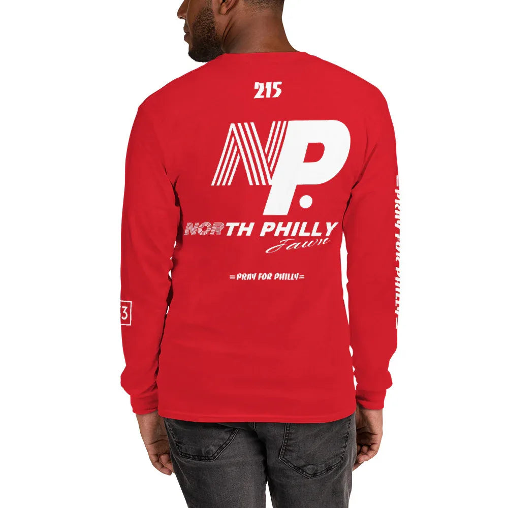 PRAY FOR PHILLY Men’s Long Sleeve Shirt - Da G.A.T.E 33