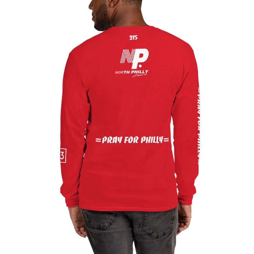 PRAY FOR PHILLY Men’s Long Sleeve Shirt - Da G.A.T.E 33