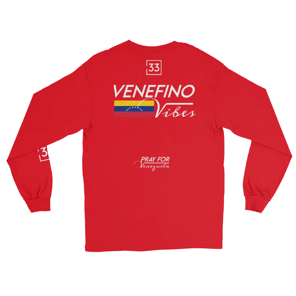 Pray for Venezuela Men’s Long Sleeve Shirt - Da G.A.T.E 33