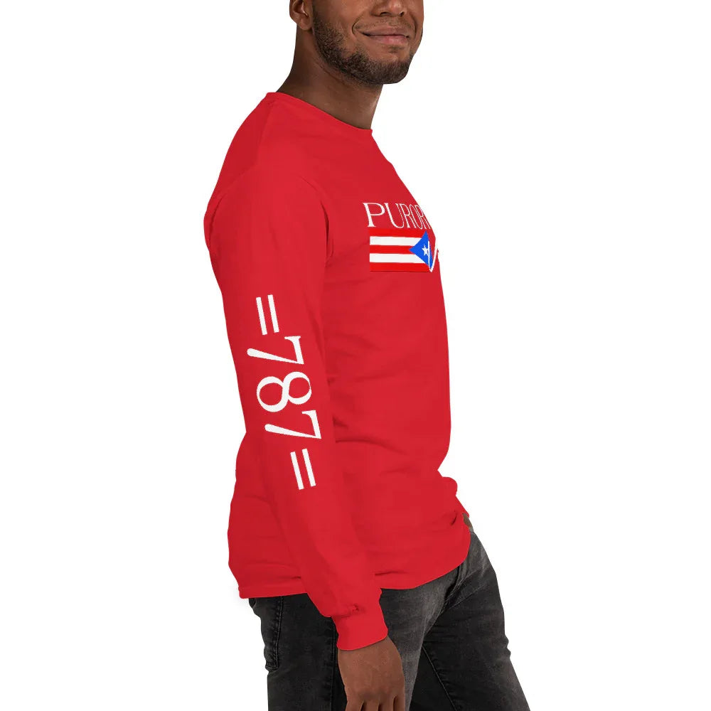 PRAY FOR PR Men’s Long Sleeve Shirt - Da G.A.T.E 33