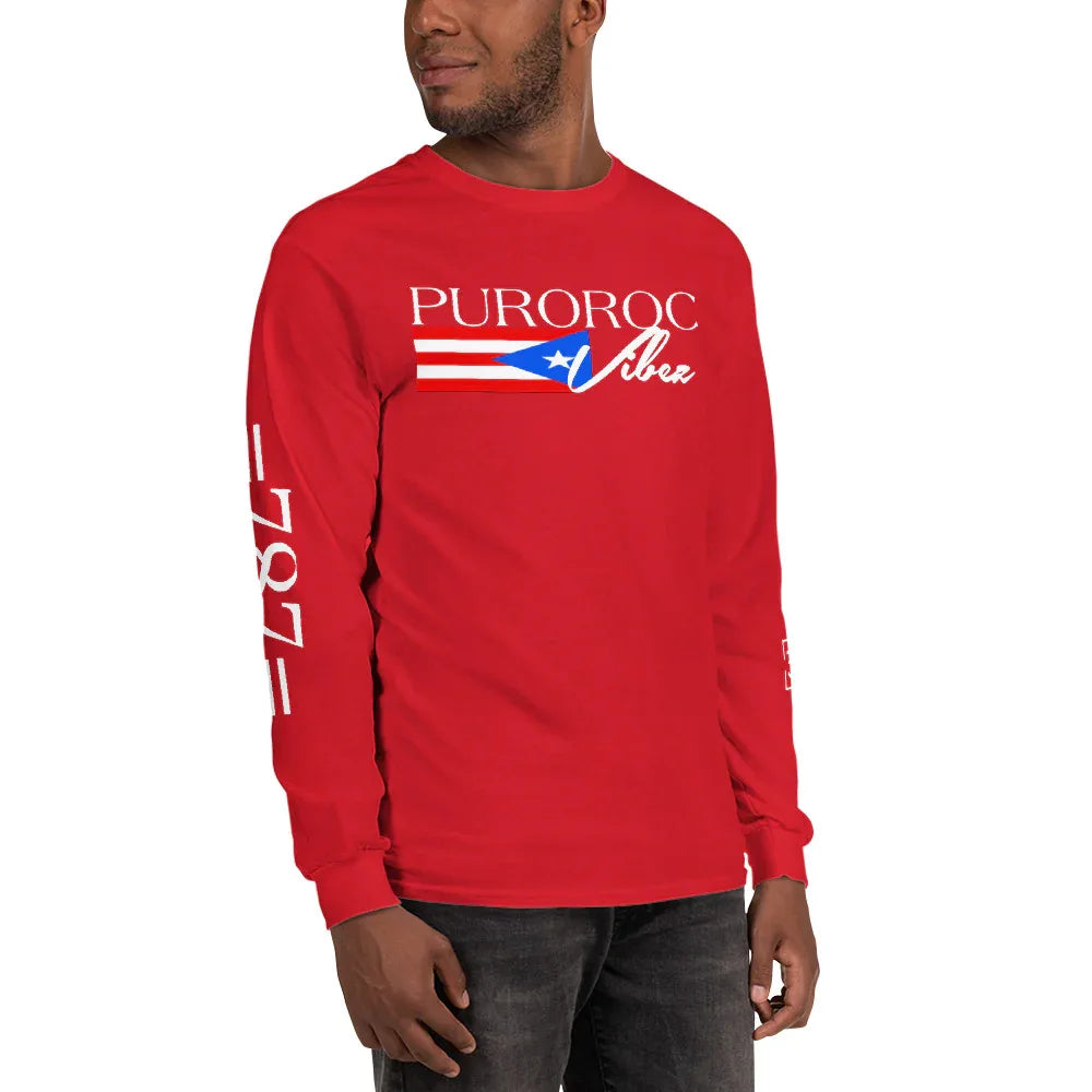 PRAY FOR PR Men’s Long Sleeve Shirt - Da G.A.T.E 33