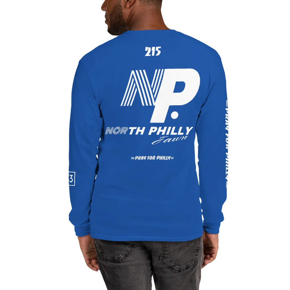 PRAY FOR PHILLY Men’s Long Sleeve Shirt - Da G.A.T.E 33