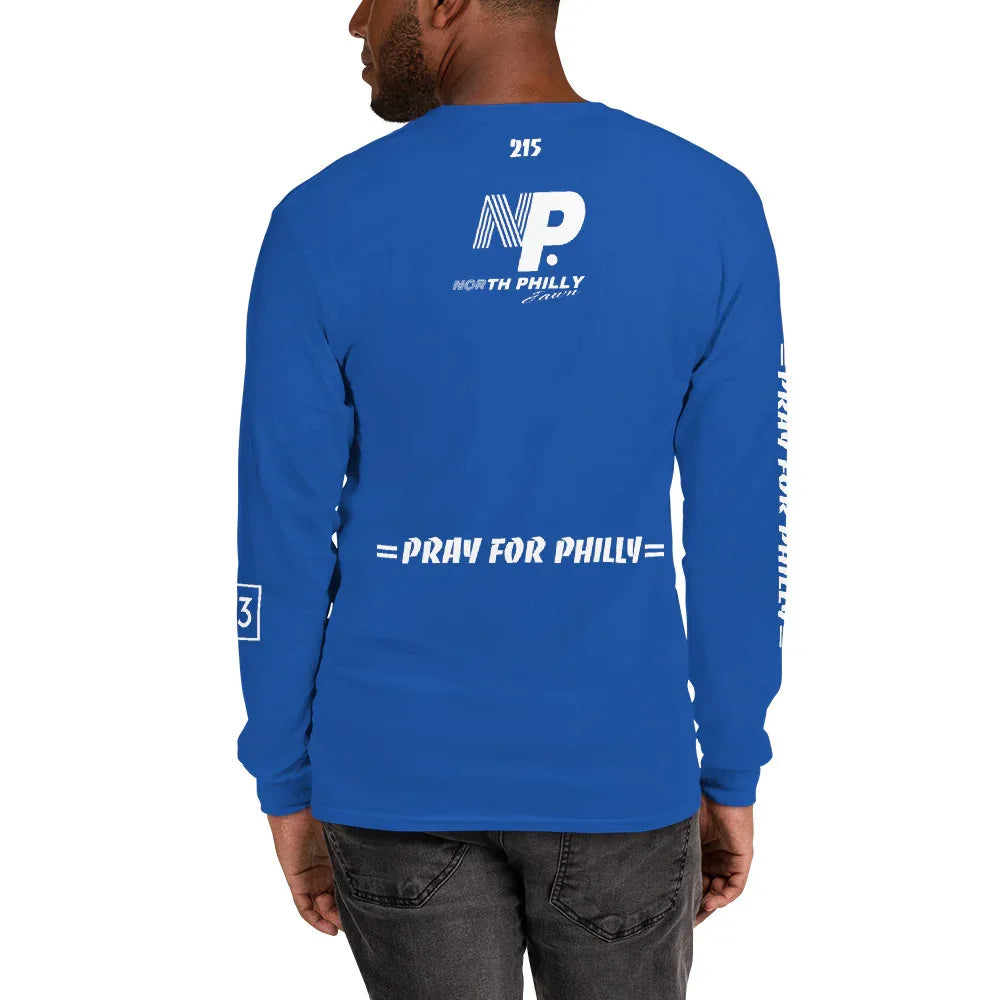 PRAY FOR PHILLY Men’s Long Sleeve Shirt - Da G.A.T.E 33