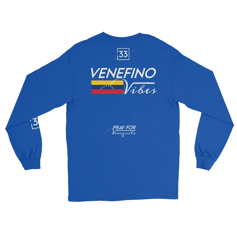 Pray for Venezuela Men’s Long Sleeve Shirt - Da G.A.T.E 33