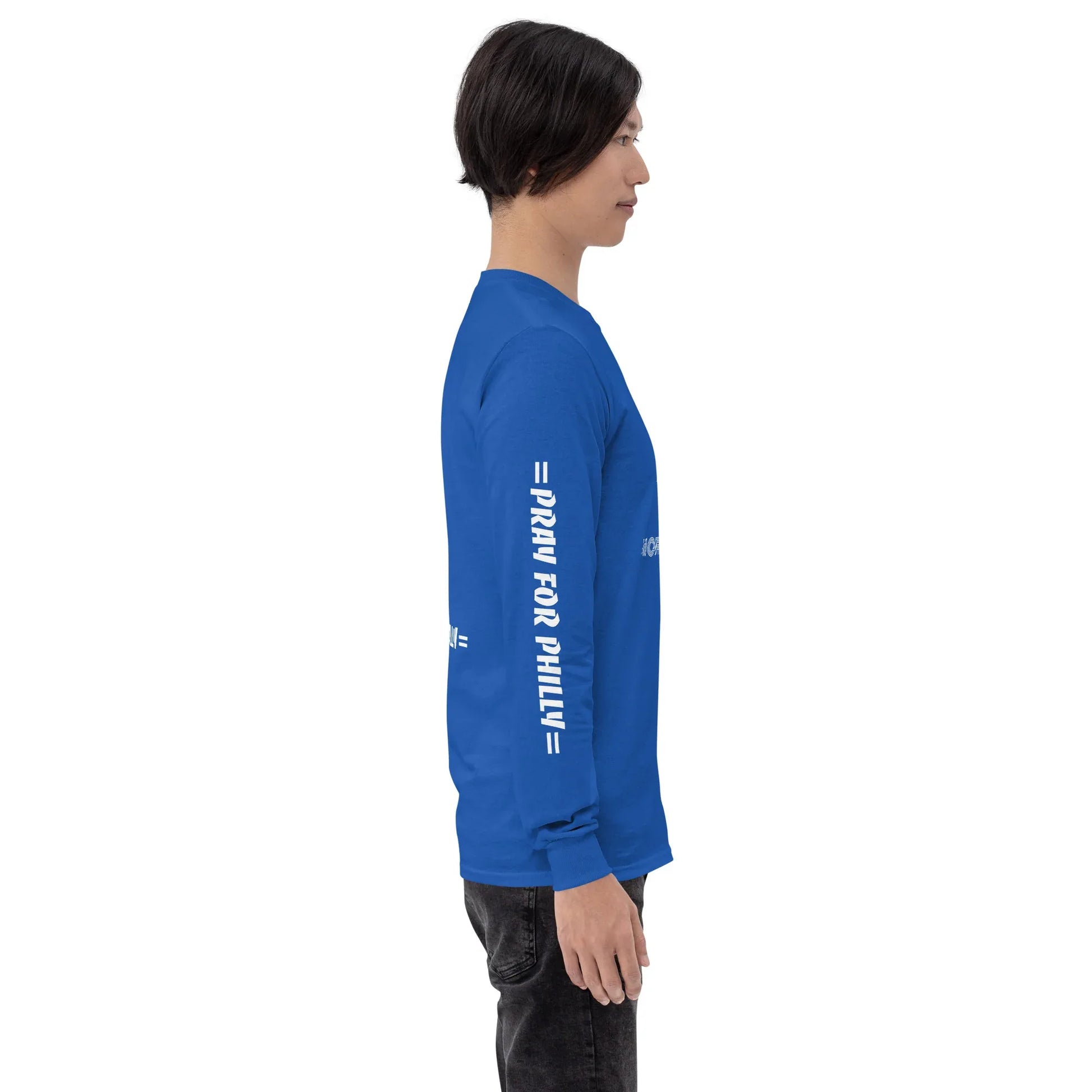 PRAY FOR PHILLY Men’s Long Sleeve Shirt - Da G.A.T.E 33