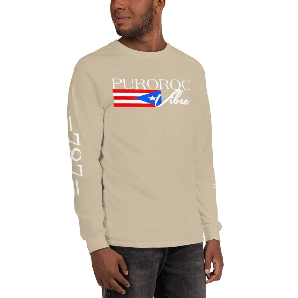 PRAY FOR PR Men’s Long Sleeve Shirt - Da G.A.T.E 33
