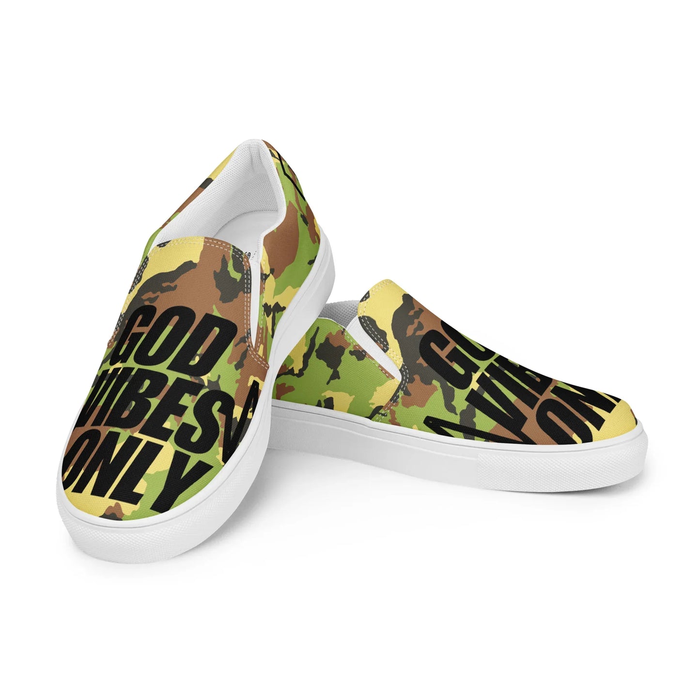 God Vibes Only Men’s slip-on canvas shoes - Da G.A.T.E 33