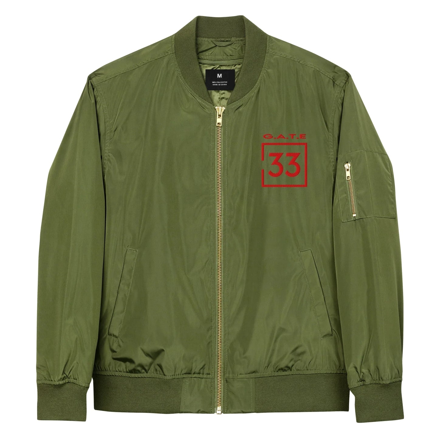 GATE33 Premium recycled bomber jacket - Da G.A.T.E 33
