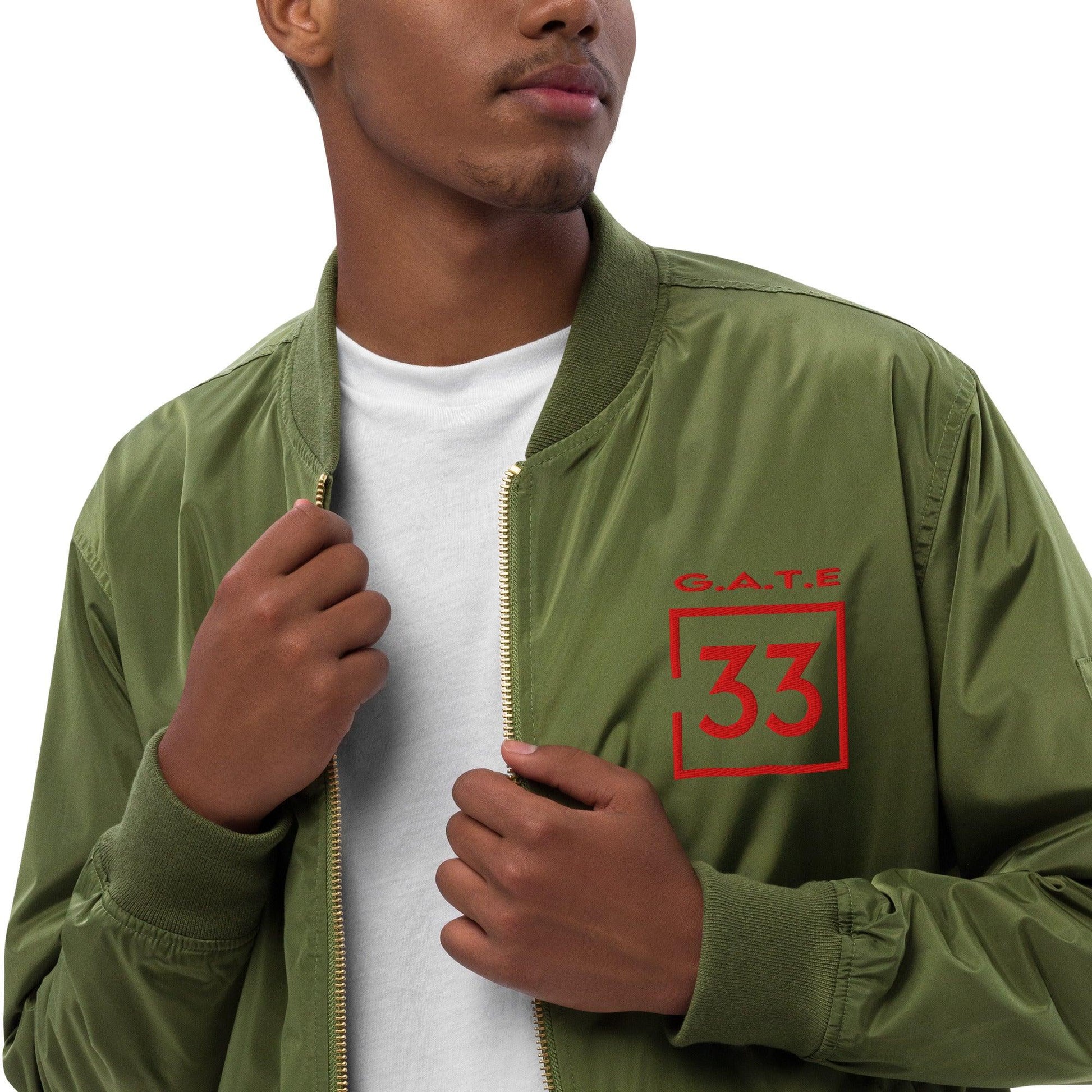 GATE33 Premium recycled bomber jacket - Da G.A.T.E 33
