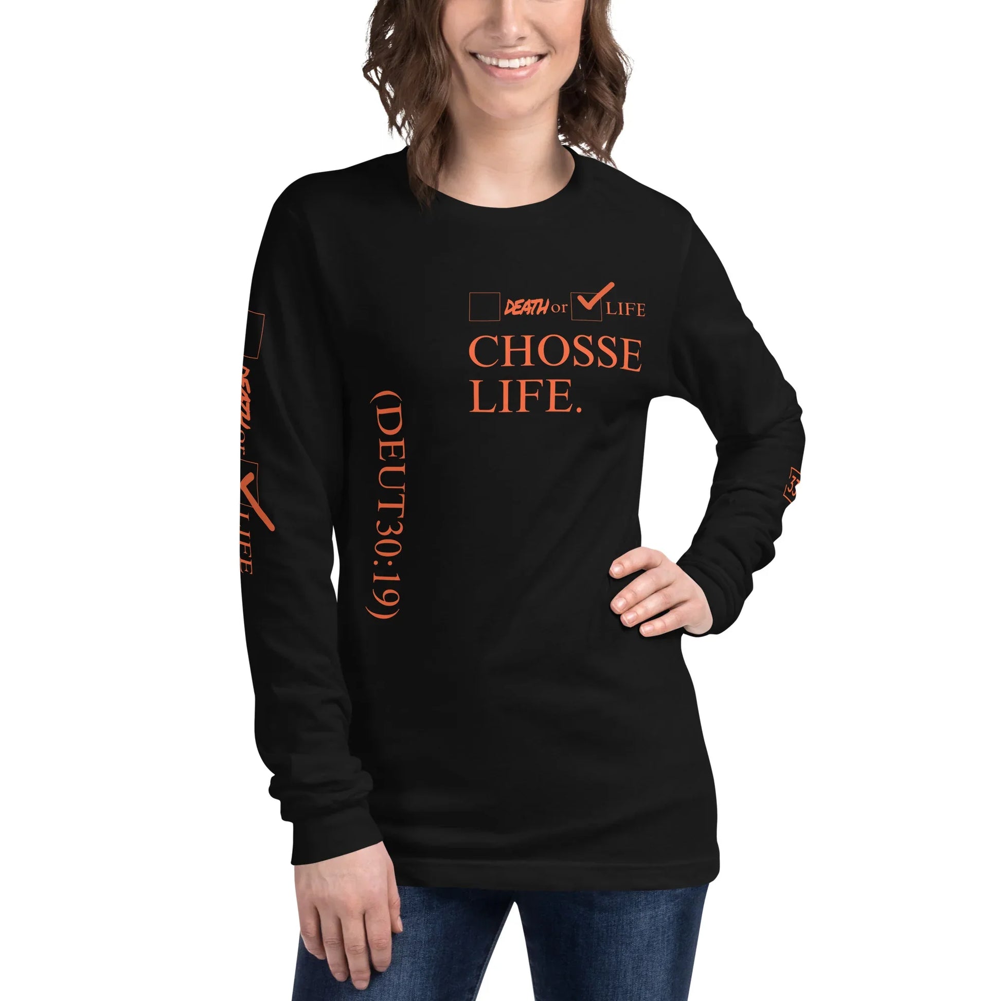 CHOOSE LIFE Unisex Long Sleeve Tee - Da G.A.T.E 33